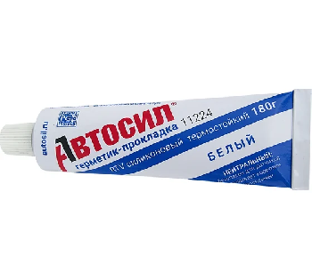 Герметик прокладка силиконовый Белый АВТОСИЛ, 180 г    (уп.36 шт.)