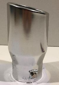 Насадка на глушитель d60D75L150мм, косой выход, округлый край, хром   TM-683-SL