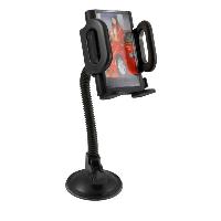 Держатель телефона на стекло, гибкая ножка, черный SKYWAY S00301015