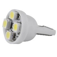 Светодиод T10 12V WHITE  4 SMD W2,1x9,5D (Маяк)  (12T10W/4SMD)