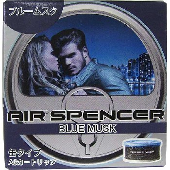 Ароматизатор на панель керамика банка металл AIR SPENSER (A-85) BLUE MUSK/ледяной шторм