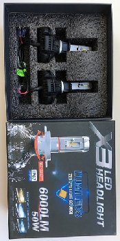 Лампа (LED аналог ксенона) H 1 12V 50W 6000K (2 шт), к-т  LHT1 H1