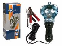 Лампа-переноска 12V, метал корпус, шнур 2.8м, крокодилы, WL316