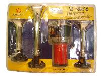 Сигнал воздушный 12V 3 рожка, 139 Дб, с компрессором, хром  SL-1015C