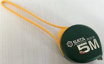 Рулетка Серия КАПЛЯ  5м*19мм, пластиковый корпус  91319 SATA  (1/12)