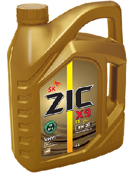 Масло моторное ZIC X9 0w20 FE SP,  4л   (1/4) синт
