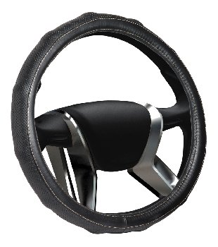 Оплетка экокожа перфорированная AZARD Senator California M (37-39см), черный (OPLS1301), шт.