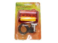 Фонарь вело задний 5 светодиодов красный JY-380