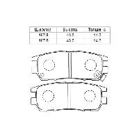 PF-3280  Колодки тормозные дисковые G-brake GP-06054 ( MZ690050, MZ690009, MZ69017) FR