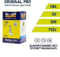Лампа галогеновая HB4 (9006) 12V 51W P22d ORIGINAL PRO Маяк OEM 09006