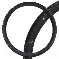 Оплетка экокожа Large-2 2XL (45-47 см) Черная с серой прострочкой SKYWAY