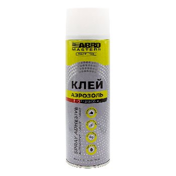 Клей универсальный прозрачный, 383 г, спрей  ABRO MASTERS TA-1200-AM-RE  (1/24)