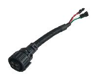 Разъем герметичный (AMP) с проводами, Вилка, 4 контакта, прямой