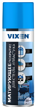 Покрытие матирующее для стекла и пластика Голубое, 520мл, спрей, VX90401 VIXEN (уп.12шт)