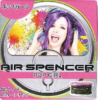 Ароматизатор на панель керамика банка металл AIR SPENSER (A-97) POP GIRL/модница