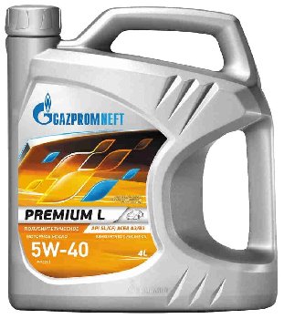 Масло моторное PREMIUM L  5w40  SL/CF, 4л  Gazpromneft   (уп.3 шт.) (п/синт.) 