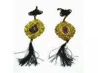 Подвеска салонная Кисточка, Икона овальная, 9*6см, золото, шт. (53133)