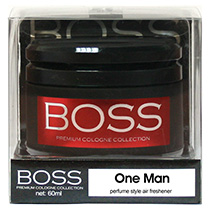 Ароматизатор на панель гелевый банка стекло BOSS One Man,60 мл BOSS-145 (1/40)