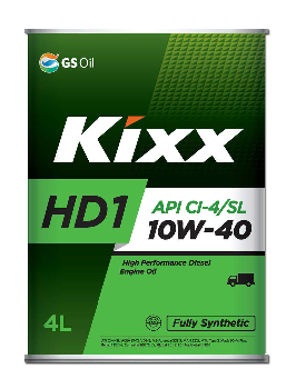 Масло моторное GS Oil Kixx HD1 10w40 CI-4, 4л. (1/4) Метал уп  Synt  