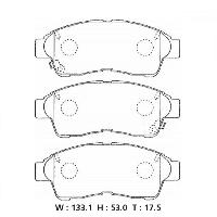 PF-1322/1282/1511L Колодки тормозные дисковые (АN-394) КНР