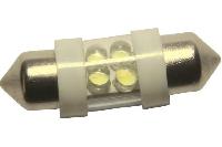 Светодиод T11*31 12V WHITE  4LED  S8,5 (Маяк) (12T11*31-W/4LED)