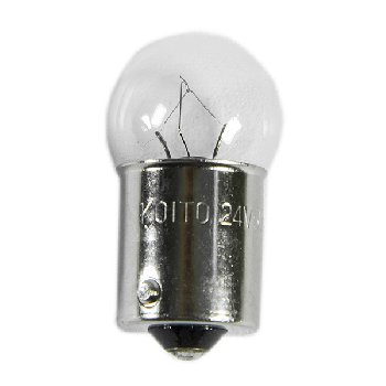 Лампа 24V  5W R5W/BA15S/G18   KOITO 3630   (уп 10 шт) 