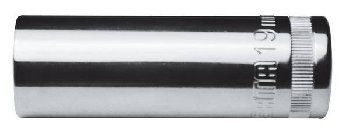 Головка торцевая 1/2" (12 гран) H77мм высокая (звездочка) 19 мм  13819 SATA  (1/6)