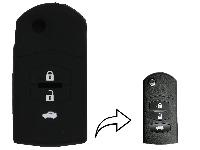 Чехол на ключ автомобильный силиконовый MAZDA (3 кнопки) М2,М3,М5,М6,М8,RUIYI,CX-7,MX-50,BT-50