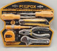 Инструмент бытовой (  7 предметов) плоскогубцы, отвертка, рулетка, нож, блистер, к-т 608207