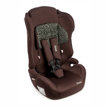 Кресло детское авто группа 1/2/3 ( 9-36 кг/ 1-12 лет) ATLANTIC коричневый карбон  ZLATEK  (1/2)