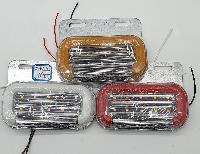 Фонарь габаритный 12/24V  70*130мм, овал, арт A-10, оранжевый, шт    (уп 4 шт)