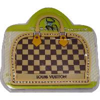 Коврик на панель ванночка 170*180 форма Сумочка,стразы/коричневый/бежевый , Louis Vuitton шахматы 