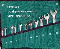 Ключи рожково-накидные ( 11 предметов) 8-22 мм, в тканевом чехле, к-т 