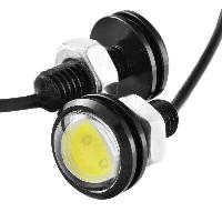 Фонарь габаритный 12V  1 сверхмощный диод D 25мм 1.5 W красный врезной (к-т 2 шт), к-т  SKYWAY