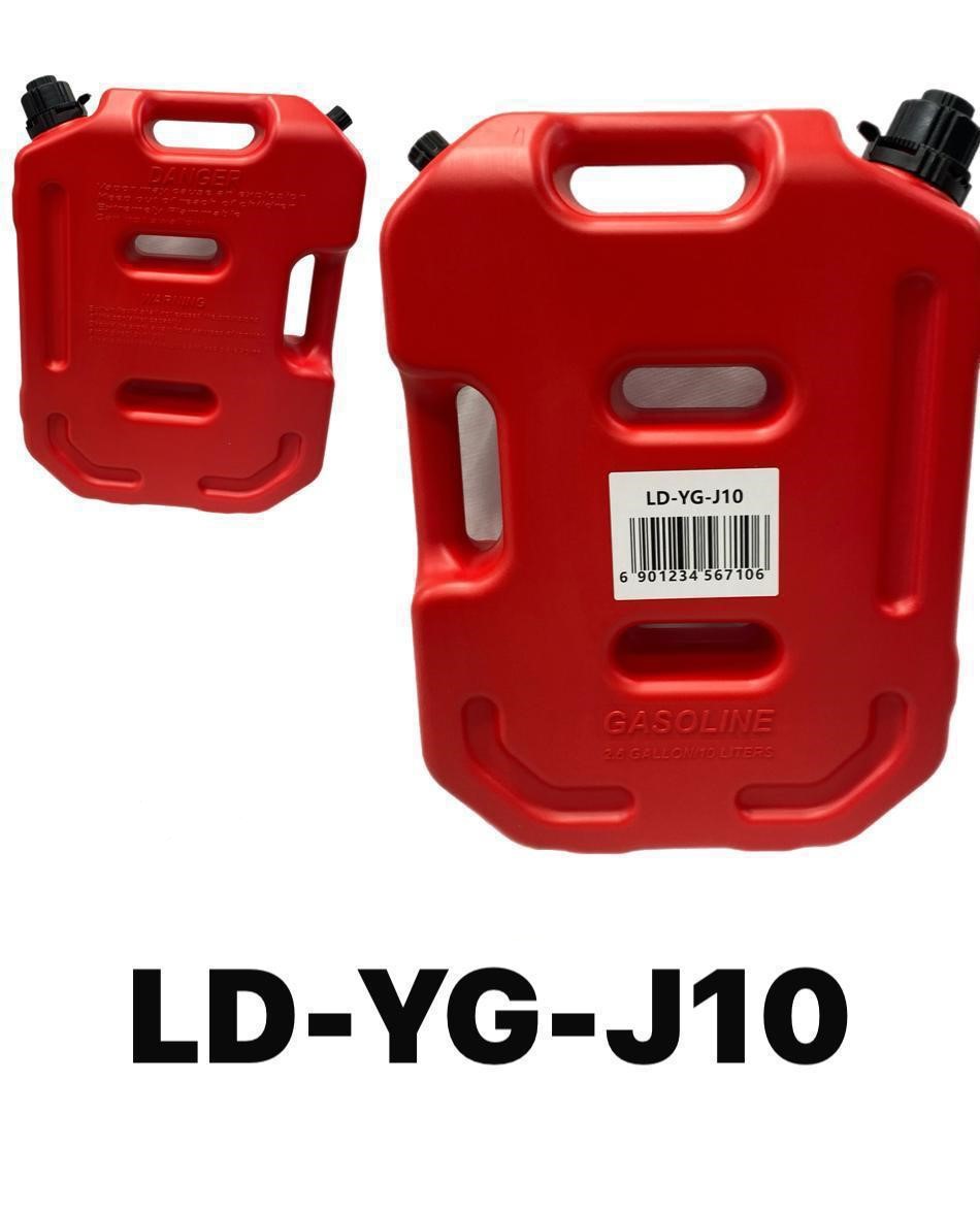 Канистра пластиковая экспедиционная плоская 10л   красная, LD-YG-J10  