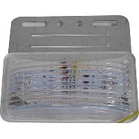 Фонарь габаритный 24V 12 SMD (+10SMD) 130* 70 мм, прозрачный , шт.   (уп.4 шт)