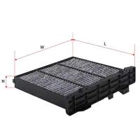 Фильтр салонный AC-3504 JS (CAC-10070 Sak/7803A028/7803A027/MR500057/MR500058)