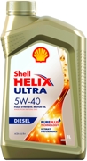 Масло моторное Shell Helix Ultra  5w40 Diesel SM/ CF, 1L (1/12) 