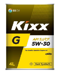 Масло моторное GS Oil Kixx G / GX5  5w30 SJ, 4L  (1/4)  SemiSynt 