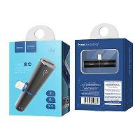 Адаптер iPhone USB/наушники, пластик/алюминий, LS4T, розовое золото,   HOCO