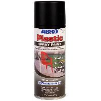 Краска-спрей для пластика Черный матовый, 400 мл. ( SPP-013, уп. 6 шт.)  ABRO