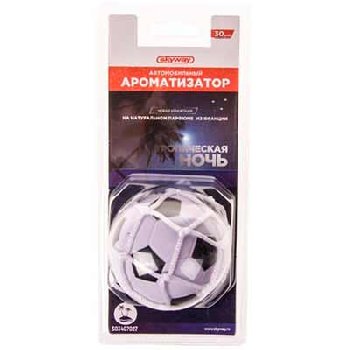Ароматизатор подвесной игрушка Футбольный мяч Тропическая ночь SKYWAY S03407027 (1/12/24)