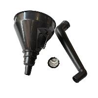 Воронка пластик D-160 мм с коленчатым носиком и сеточкой, AС-1038   (1/100)