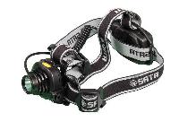 Фонарь диодный пылевлагостойкий, 3 режима (ААА)  90710 SATA 