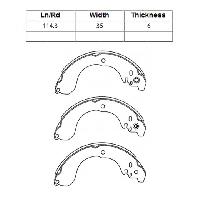 FN-1264  Колодки тормозные барабанные  G-Brake GS-01264 (AY360-NS096) N.Juke