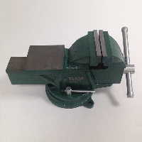 Тиски слесарные, губки 100 мм, поворотные с наковальней, усиленные  Т1802 (97664) TSTOP