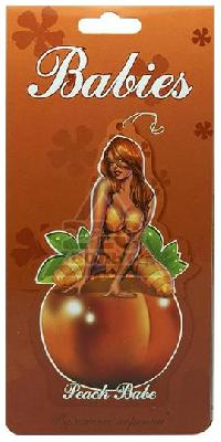 Ароматизатор подвесной пластина Babies Peach Babe Персик BBS-03  (уп. 5 шт.)
