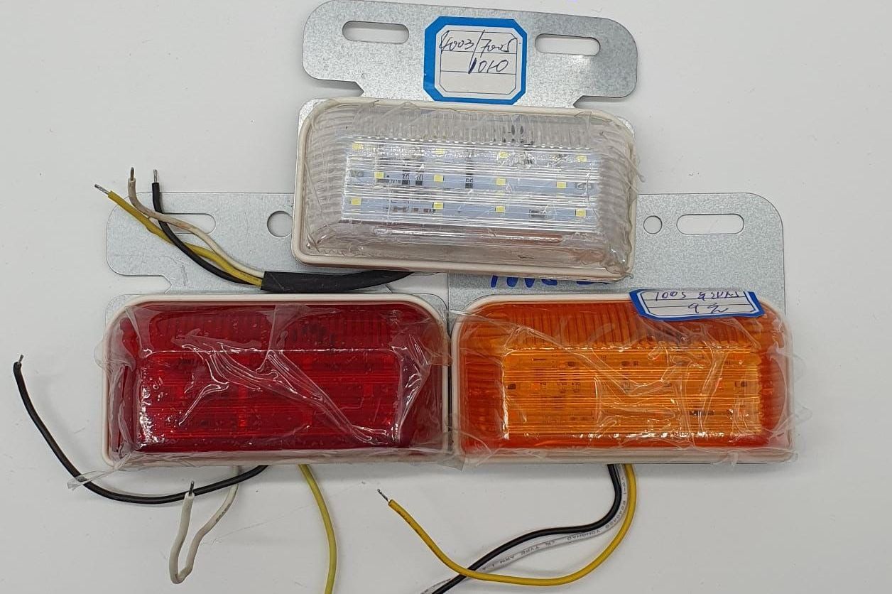 Фонарь габаритный 12V, 50*100мм, арт 7005/ S-Q-219, прозрачный, шт    (уп 4 шт)