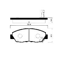 PF-8506 Колодки тормозные дисковые AKYOTO AKD-8506 H.Odyssey/Stepwagon/Stream 03~ RR