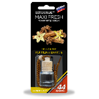 Ароматизатор жидкий подвесной (бутылочка) КОРИЦА И ВАНИЛЬ, 5 мл MAXIFRESH HMF-12  (1/16)